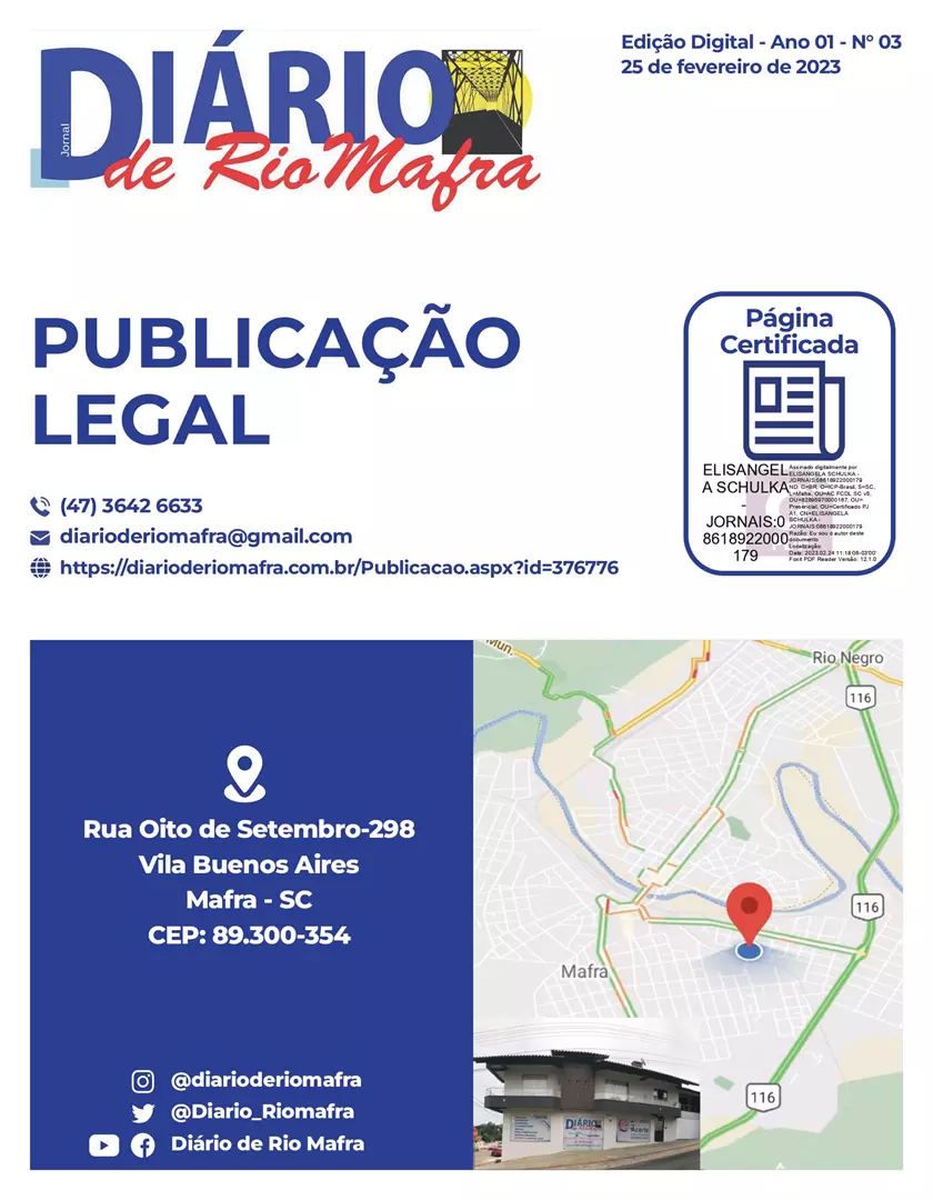 Publicação Legal N° 03